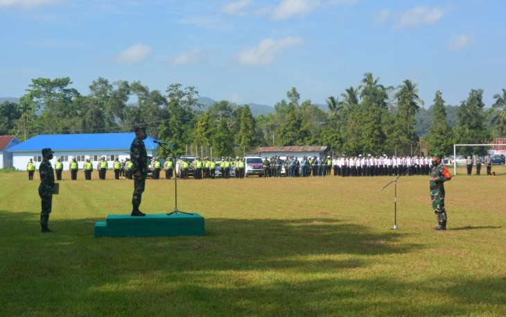 Apel Gelar Pasukan Pam VVIP RI 1 Di Wilayah Provinsi Sultra