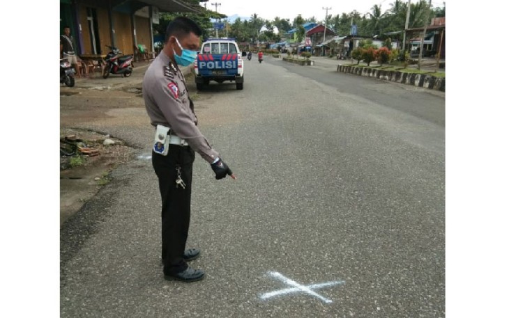 Lokasi Pejalan Kaki Ditabrak Sepeda Motor 