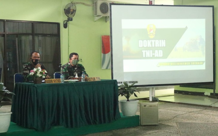 Kunjungan Kerja Tim Wasef Srenad di Makodim 1417/Kendari Dalam Doktrin TNI AD