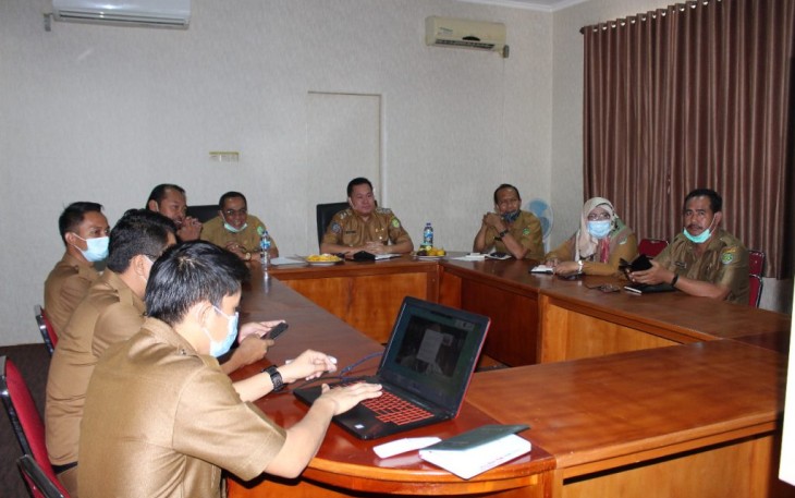 Wakil Bupati Bengkulu Tengah Septi Peryadi S TP Ikuti Rakor Secara Virtual  