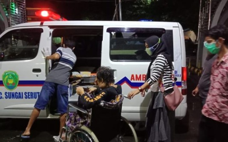 Pasien Kanker Mata Diantar Pulang ke Kediri