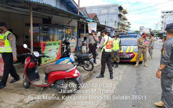 Polres Bengkulu Selatan Imbau Warga Patuhi Protokol Kesehatan