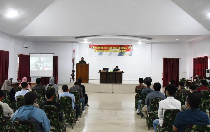 Korem 143/HO Gelar Binkom AGHT Cegah Konflik Sosial.