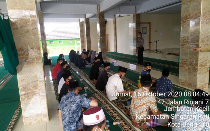 Sat Binmas Polres Bengkulu Himbau Patuhi Prokes