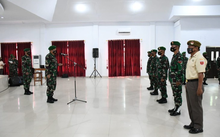 Korp Raport Kenaikan Pangkat Prajurit Diharapkan Lebih Dewasa Dalam Bertindak dan Berfikir Serta Memacu Motivasi Dalam Bertugas