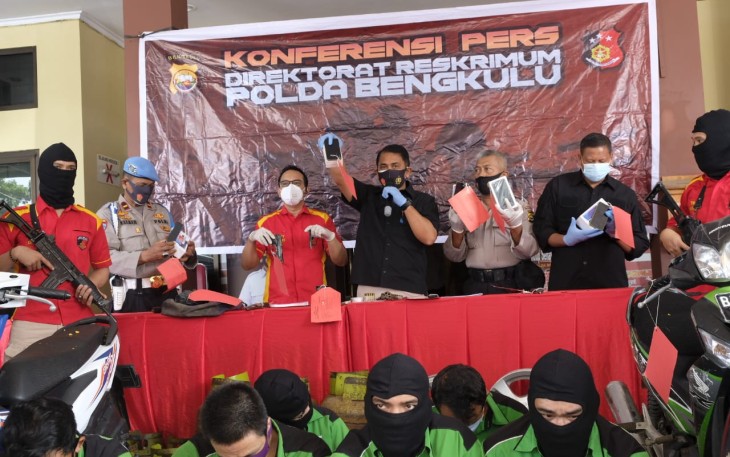 Polda Bengkulu Mengelar Press Release 