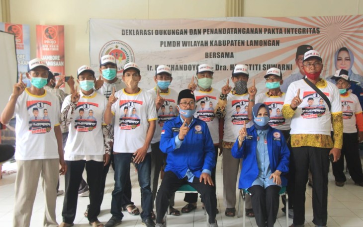 Paguyuban LMDH Dukung Paslon Kepala Daerah Lamongan Suhandoyo - Astiti Suwarni