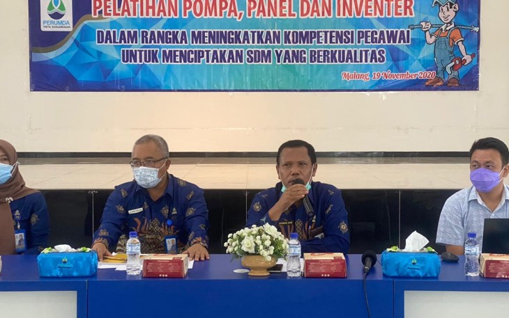 Perumda Tirta Kanjuruhan Laksanakan Pelatihan Pompa Panel dan Inventer