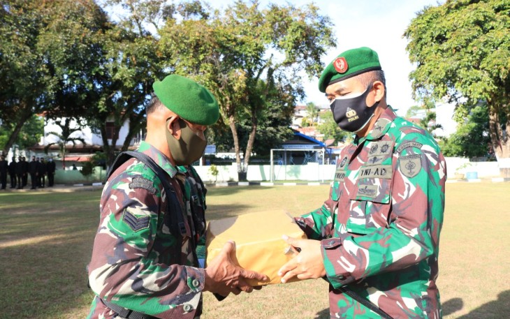 Dandim 1417/Kendari Apresiasi Prajurit Berprestasi