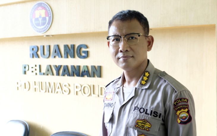 Kabid Humas Polda Bengkulu Kombespol Sudarno SSos MH