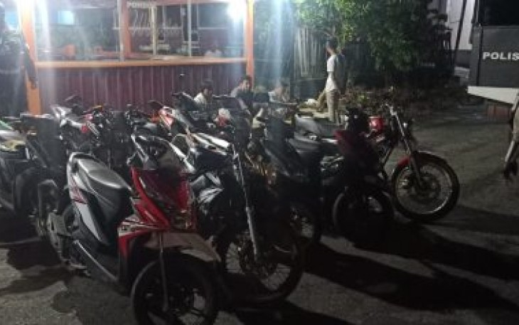 Polres Bengkulu Selatan Amankan 18 Kendaraan