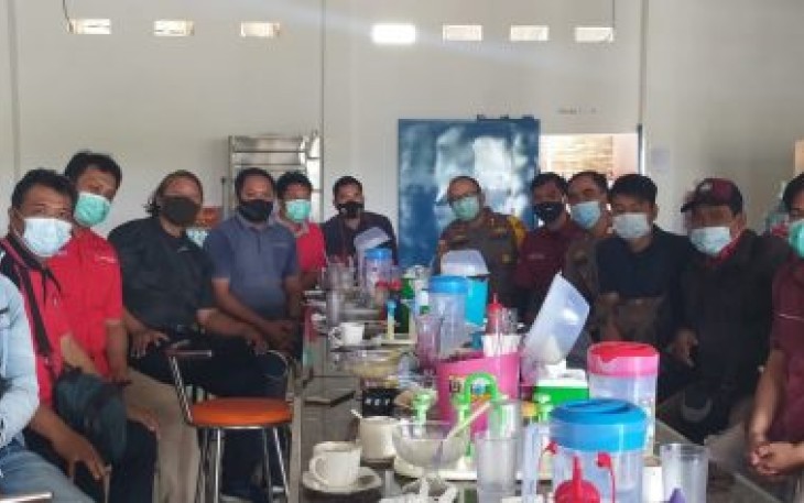 Kapolres Benteng AKBP Ary Baroto SIK MH Saat Menggelar Coffe Morning Dengan Insan Pers 