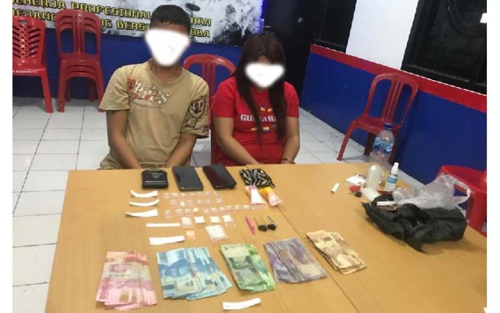 Terduga Pelaku dan Barang Bukti Sabu 