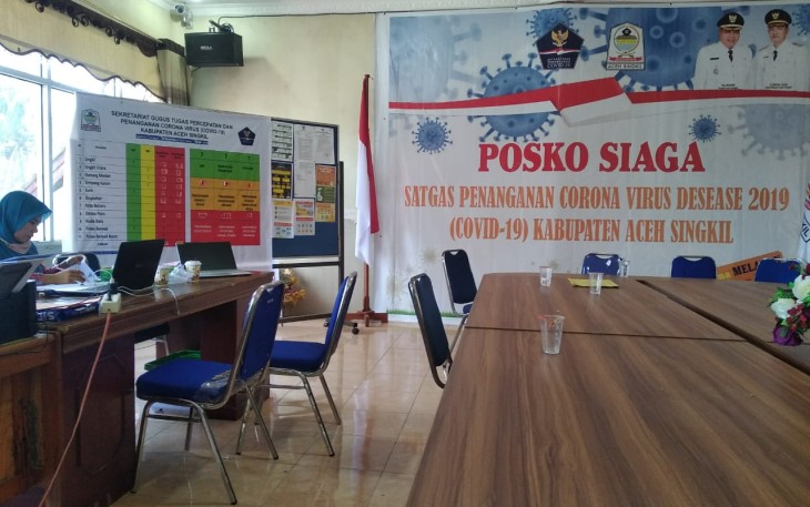 Posko siaga Satgas Penanganan Covid-19 Kabupaten Aceh Singkil