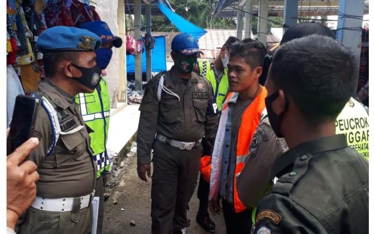 Petugas Kembali Jaring Pelanggar Protokol Kesehatan di Aceh Singkil