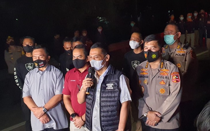 Direktorat Tindak Pidana Umum (Dit Tipidum) Bareskrim Polri Polda Metro Jaya dan Polres Karawang Menggelar Rekonstruksi di Empat Titik Terkait Dengam Kasus Penyerangan Laskar Front Pembela Islam (FPI) di Tol Jakarta-Cikampek
