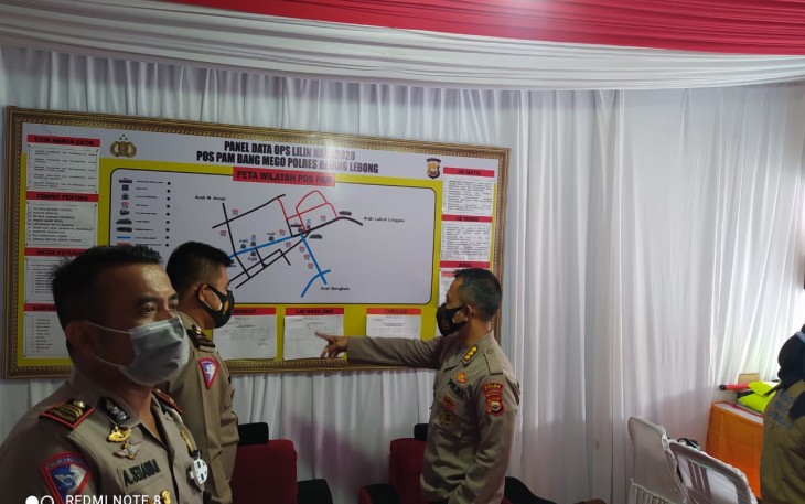 Tim Pengawas Operasi Irbid Itwasda Polda Bengkulu Kombes Pol Bambang P SIk Kunjungi Pospam Bang Mego
