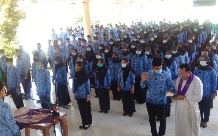 234 CPNSD Kaur Ambil Sumpah Jabatan Jadi PNSD Penuh 