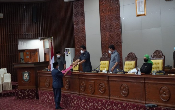 8 Fraksi DPRD Provinsi Bengkulu Setujui Pembahasan Raperda Adaptasi Kebiasaan Baru