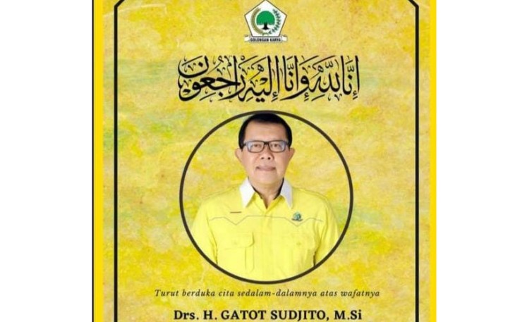  Angggota DPR RI Gatot Sudjito Meninggal Dunia