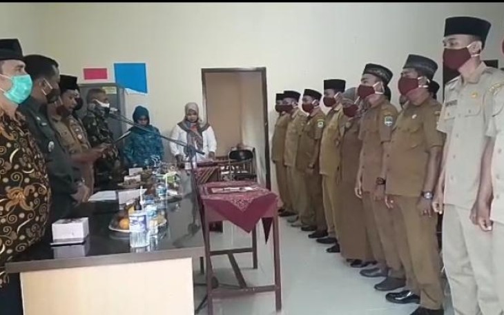 Pengukuhan Jabatan Perangkat Desa Batujaya Dihadiri Langsung Camat Cigasong