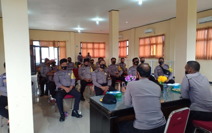 Kapolres Bengkulu Selatan Minta Bhabinkamtibmas Wajib Berikan Imbauan Prokes
