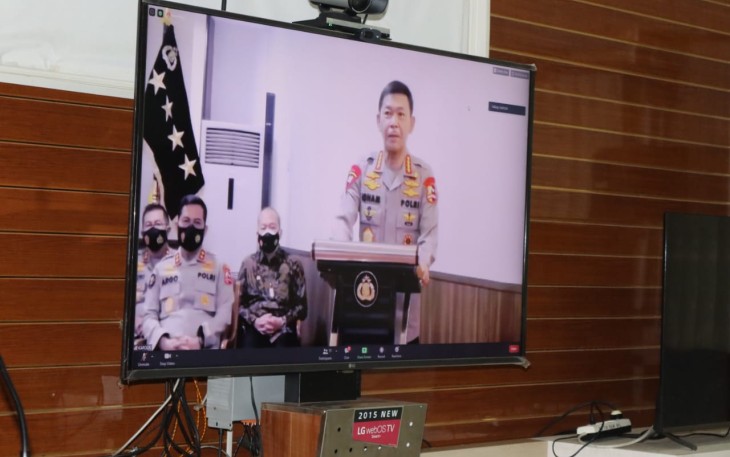 Kapolri Resmikan Gedung Divisi Humas Polri Lewat Virtual