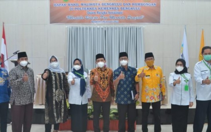 Wakil Walikota Bengkulu Dedy Wahyudi Saat Berkunjung ke Poltekkes  Kemenkes Bengkulu