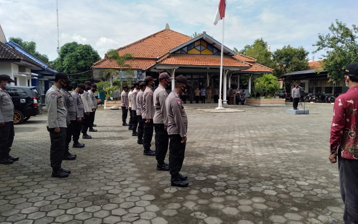 Apel Tiga Pilar Dipimpin Kasat Binmas Polres Kendal