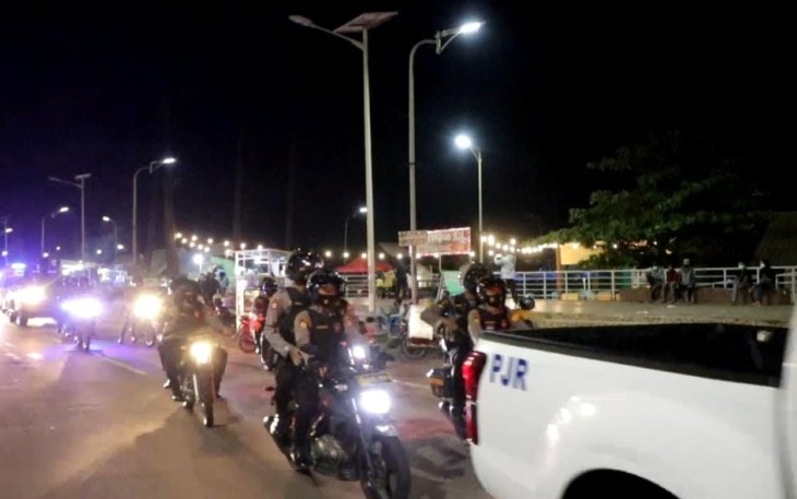 Polda Bengkulu Gelar Patroli Skala Besar Cegah Kerumunan Malam Pergantian Tahun Baru 2021
