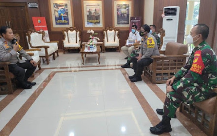 Terkait Proses Hukum Tindakan Penganiayaan Terhadap Anggota Kodim 1310/Bitung,Dandim Bersama Kapolres Bitung Menghadap Wakapolda Sulut 