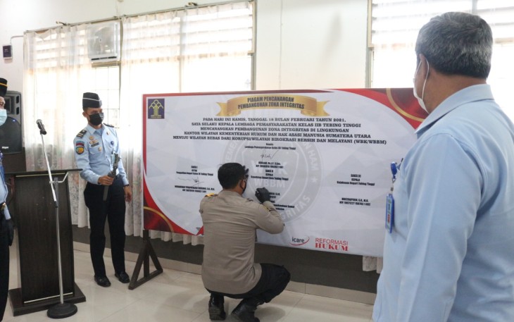 Kapolres Tebing Tinggi Hadiri Deklarasi Pencanangan Pembangunan Zona Integritas Menuju WBK dan WBBM