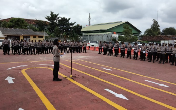 Polres Tanggamus dan Polres Pesawaran Turunkan 200 Personel BKO