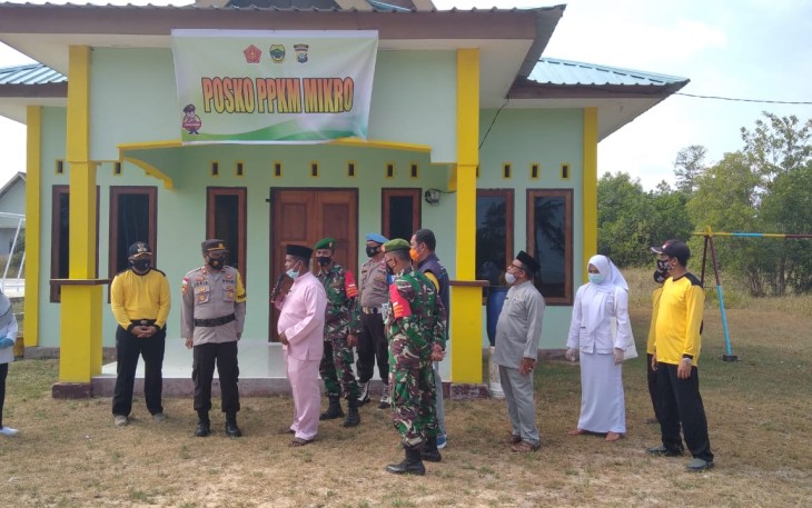 Polsek Singkep Barat Gelar Apel Kesiapan Kampung Tangguh dan PPKM