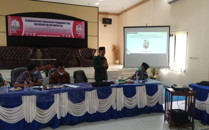 Kesbangpol Prov Aceh Gelar Kegiatan Pendidikan Budaya Berpolitik di Aceh Singkil