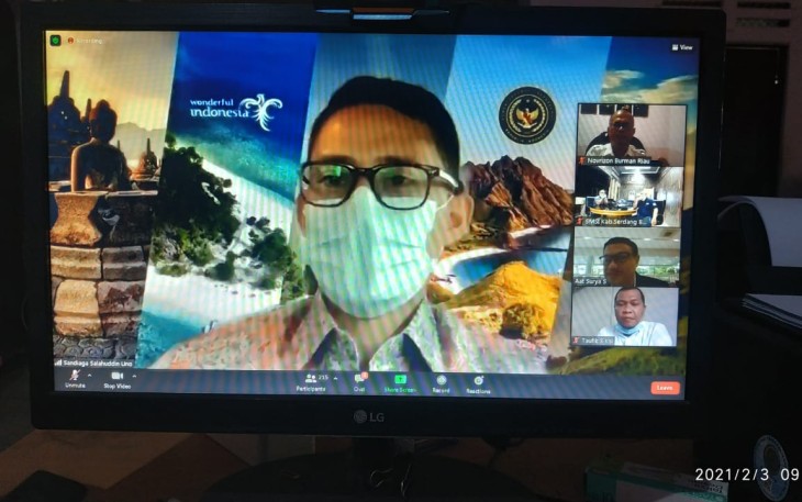 Menteri Pariwisata dan Ekonomi Kreatif (Menparekraf) Sandiaga Salahudin Uno