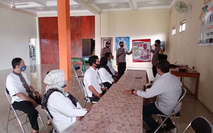 Polsek Brangsong laksanakan sosialisasi 5 M