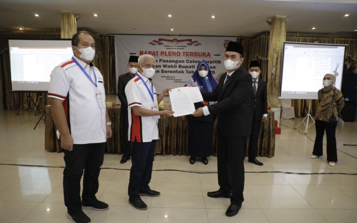 KPU Kabupaten Asahan Tetapkan Pasangan Bupati dan Wakil Bupati Terpilih 