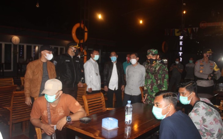 Monitoring PPKM oleh Forkopimda Pati