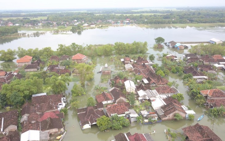 Dukuh Biteng Desa Banjarsari dilihat dari atas ( dok : Ali Gabus )