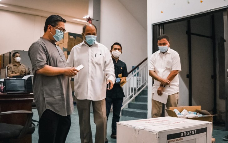 Pemko Tebing Tinggi Tinjau Pendistribusian Vaksin Covid-19 di Medan