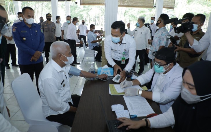 Bupati Asahan dan Forkopimda Laksanakan Pencanangan Vaksinasi Covid-19 