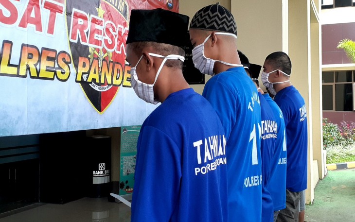 Terduga Pelaku Penyalahgunaan Narkoba Diamankan Polisi  