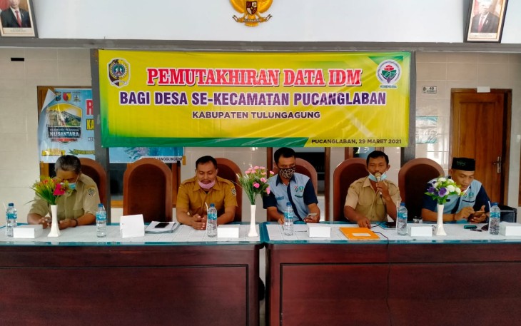 Kecamatan Pucanglaban Adakan Pemutakhiran Data IDM Bagi Desa Se-Kecamatan Pucanglaban