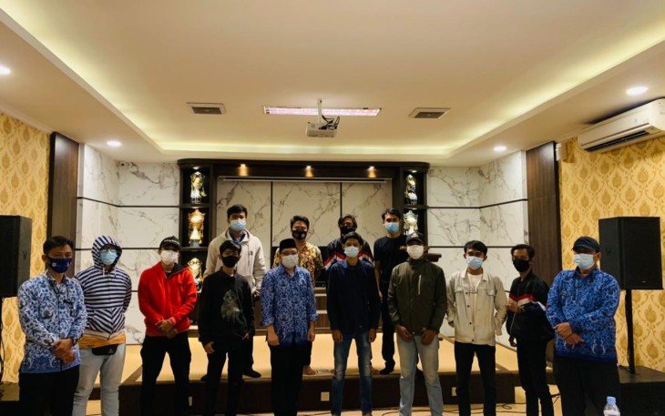 Dinas Kepemudaan Purwakarta Ngobrol Santai Bareng Ormas XTC Brigez dan Moonraker 