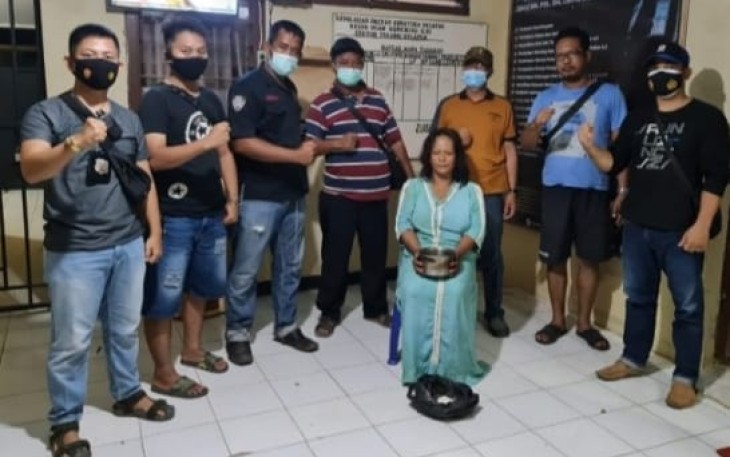 Terduga pelaku saat diamankan