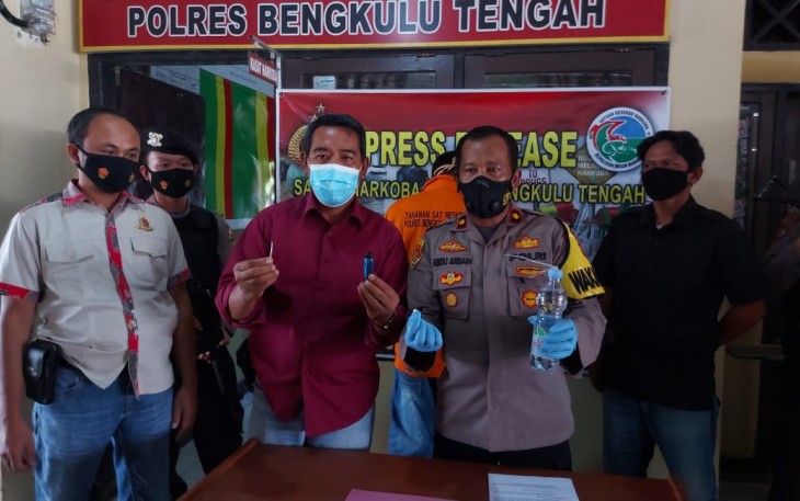 Polres Bengkulu Tengah Melakukan Konferensi Pers 