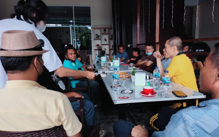 Kapolres Bitung Bersama Jajaran Gelar Coffe Morning Dengan Wartawan Biro Bitung