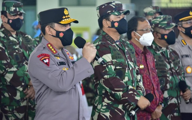Panglima TNI Marsekal TNI Dr Hadi Tjahjanto SIP Bersama Kapolri Jenderal Listyo Sigit Prabowo