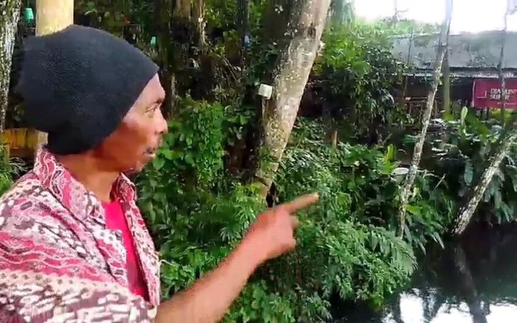 Kang Juari sesepuh desa warga RT 29 RW 09 Dusun Meduran